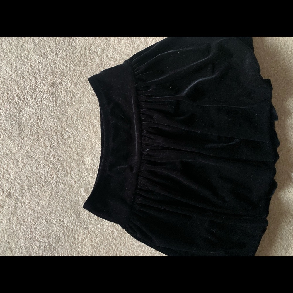 Girls Velvet Skirt